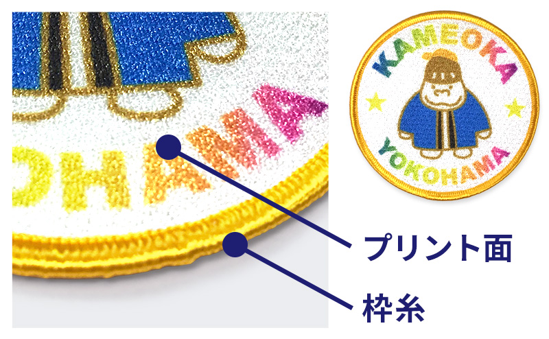 オリジナル昇華転写プリントワッペンの説明