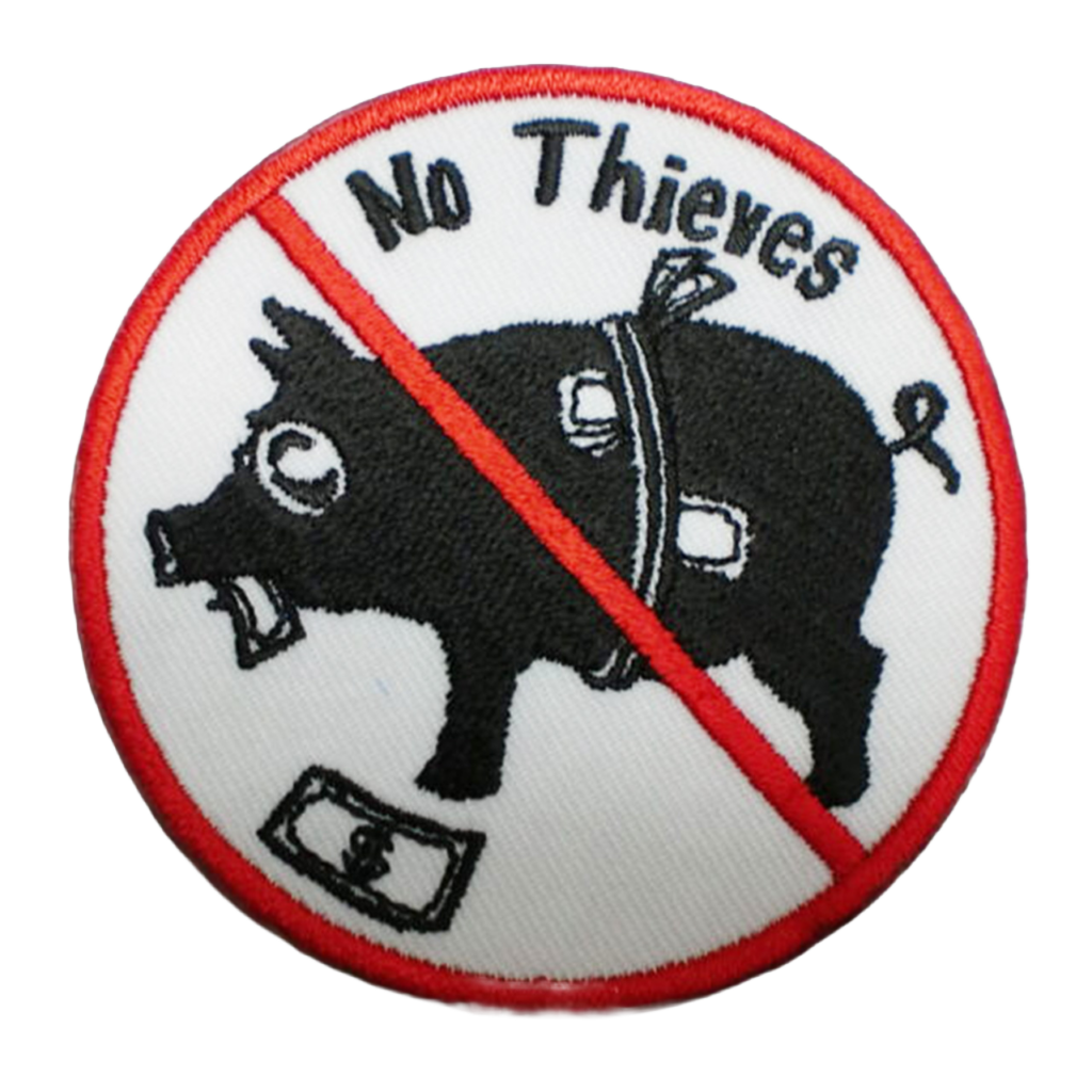 「No Thieves」オリジナルワッペン制作事例