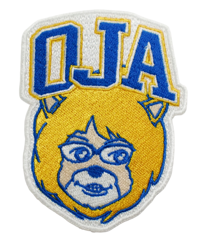 「OJAメガネキャラクター」オリジナルワッペン制作事例