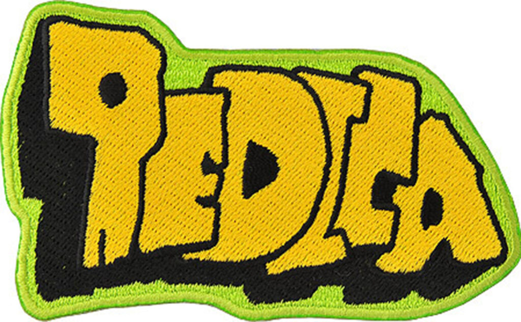 「PEDICAストリートレタリング柄」オリジナルワッペン制作事例