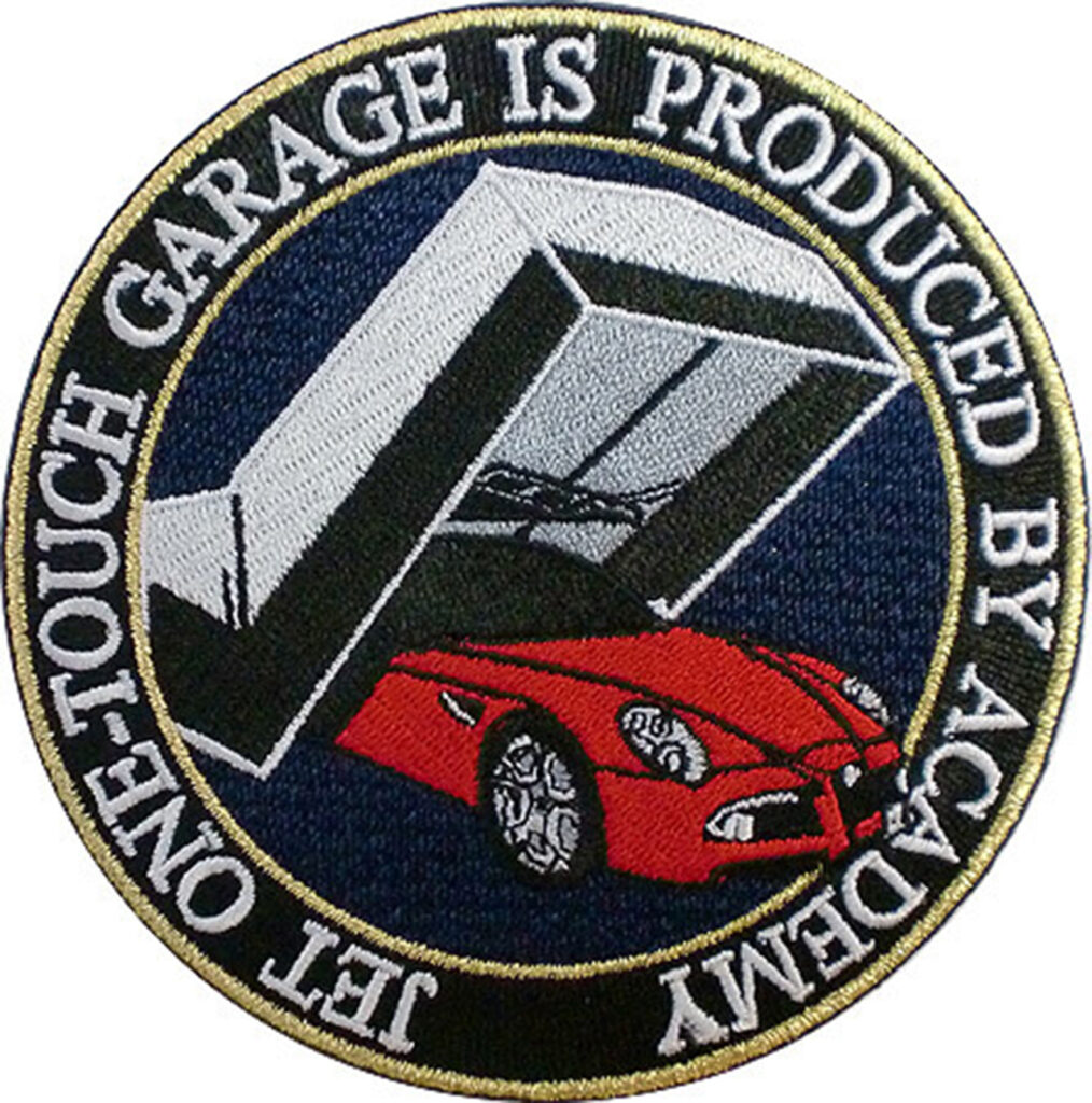 「JET ONE-TOUCH GARAGE IS PRODUCED BY ACADEMY」オリジナルワッペン制作事例