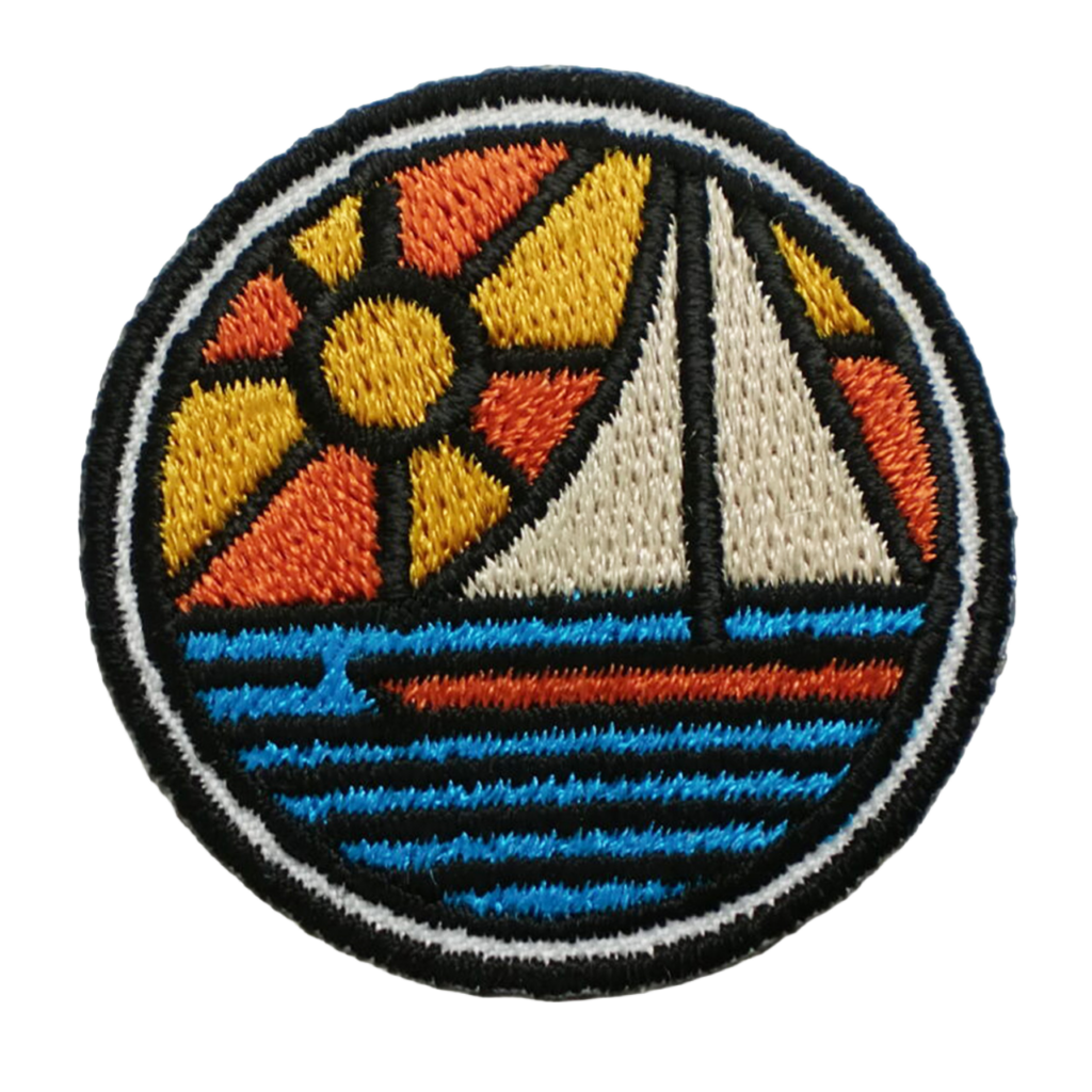 「カラーブロックサンセット」オリジナルワッペン制作事例