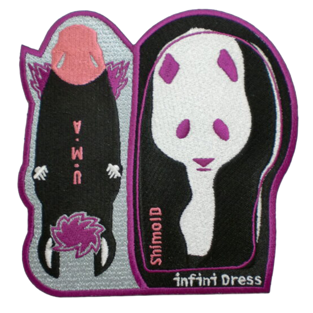 「モノトーン×パープルポップ」オリジナルワッペン制作事例