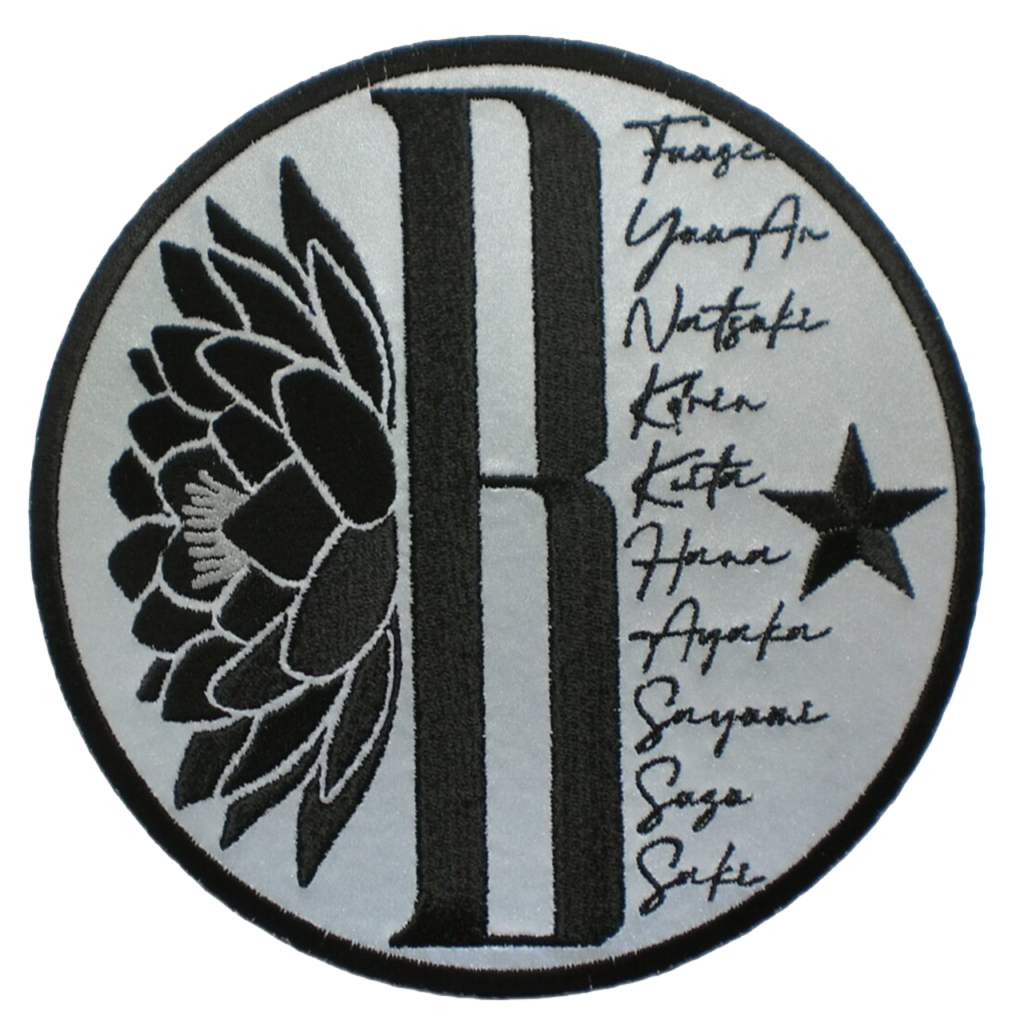 「B×モノグラムデザイン」オリジナルワッペン制作事例