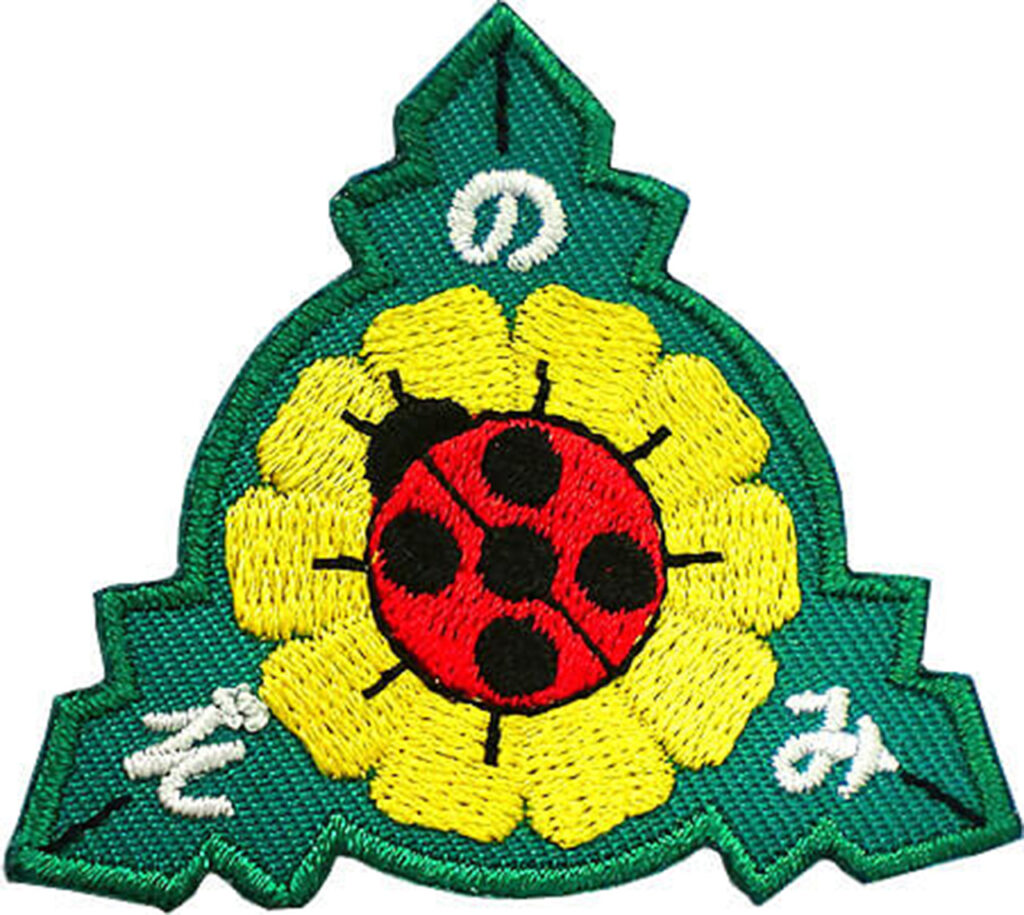 「のぞみ　花とてんとうむし」オリジナルワッペン制作事例