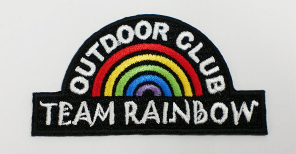 「TEAM RAINBOW　OUTDOOR CLUB」オリジナルワッペン制作事例