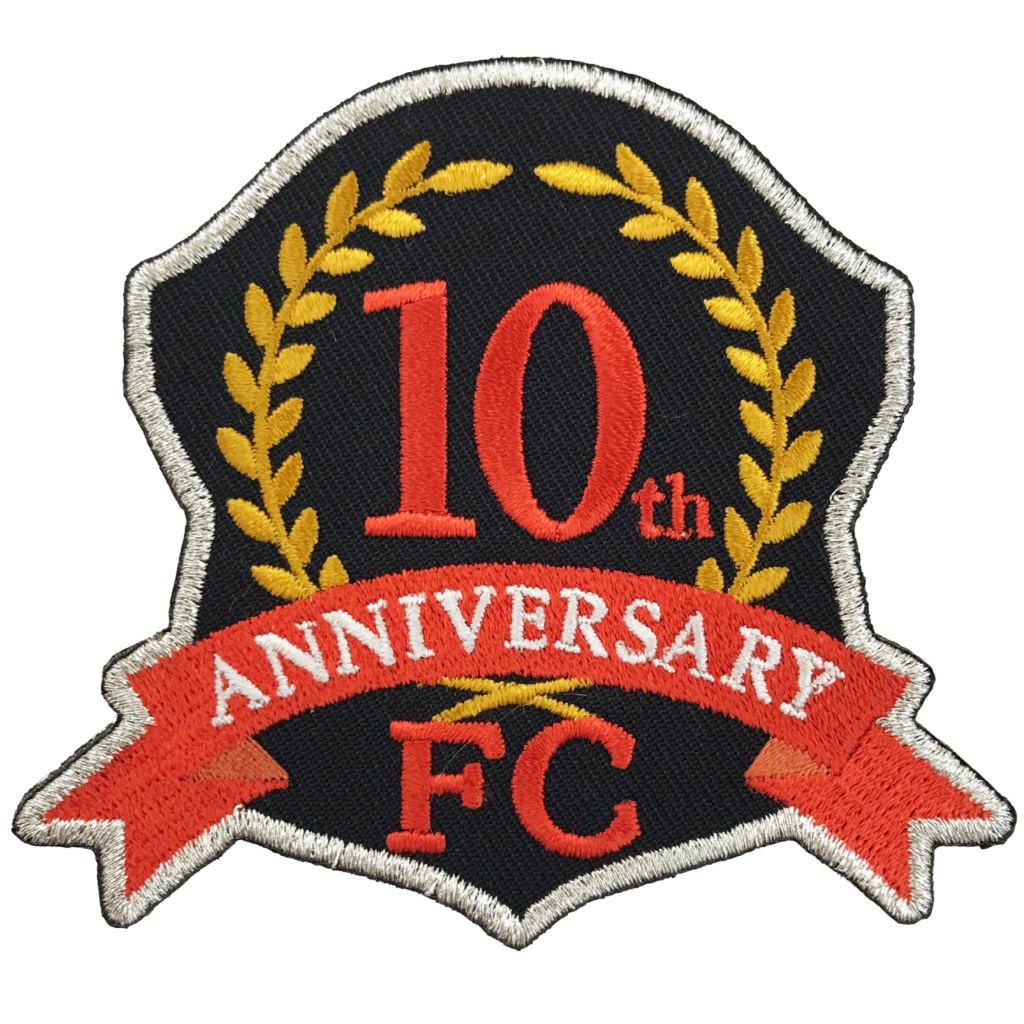 「10th ANNIVERSARY FC」オリジナルワッペン制作事例