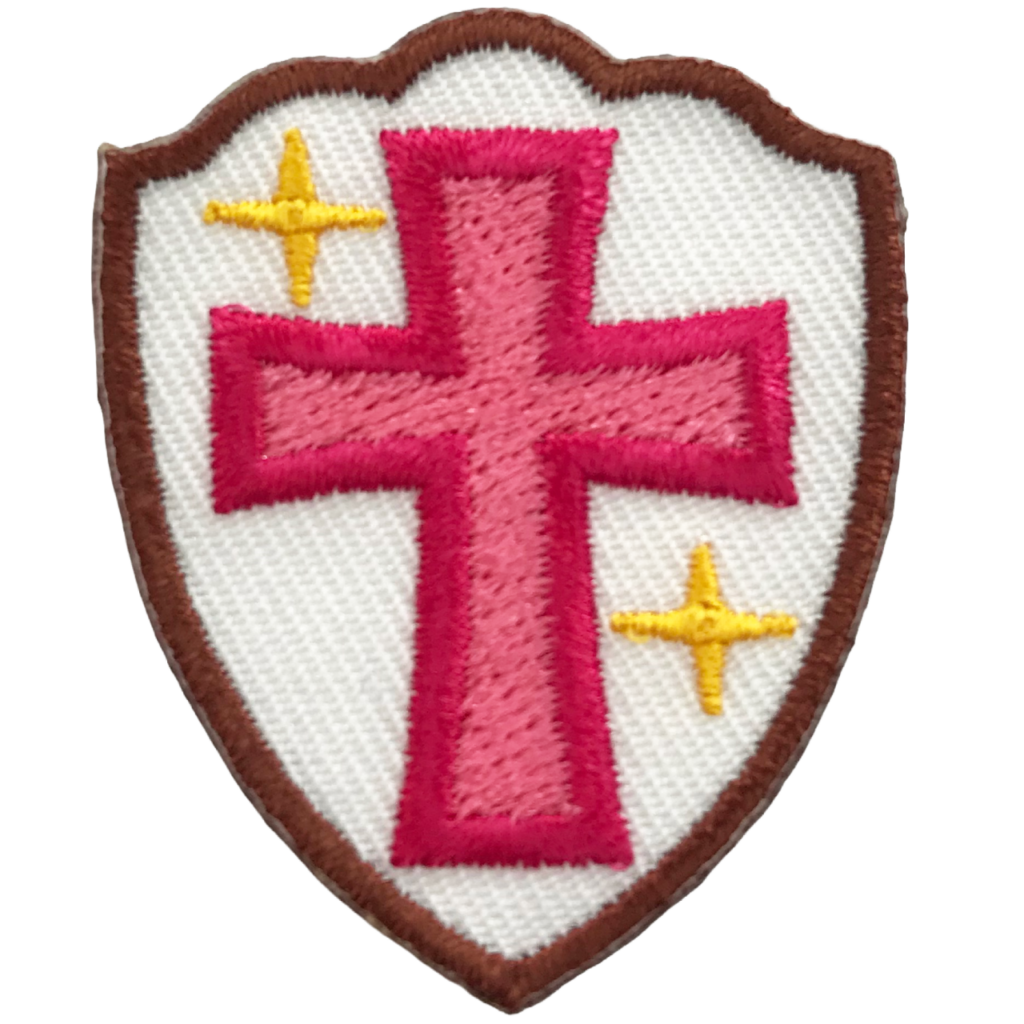 「ピンククロスシールド」オリジナルワッペン制作事例