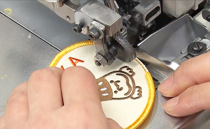 ワッペン縁の加工 ロック加工とは